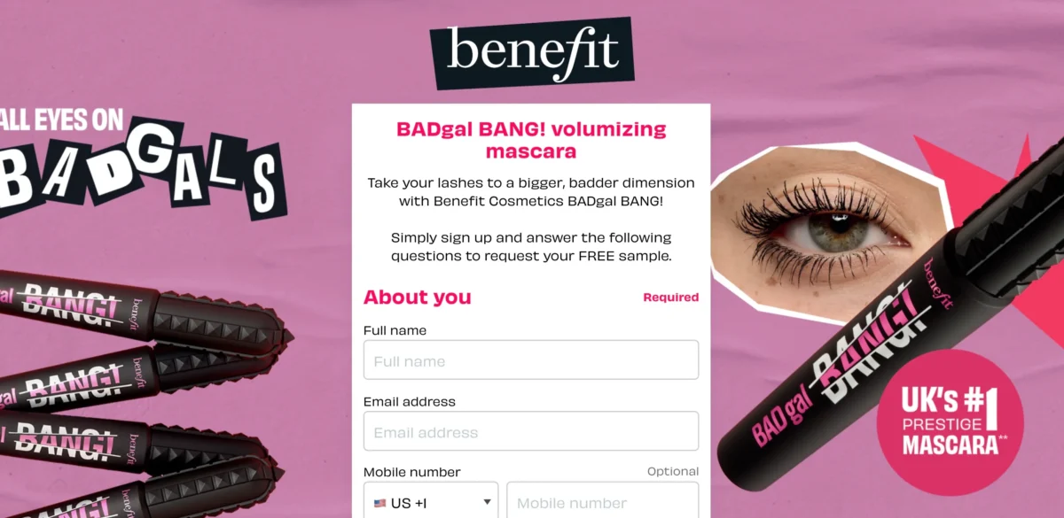 Possible Free Benefit Mascara Samples
