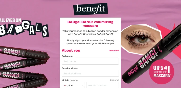 Possible Free Benefit Mascara Samples