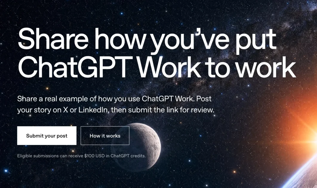 Free $100 ChatGPT Credit for a limited time