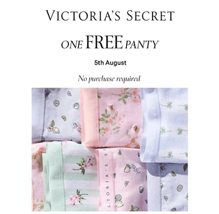 How to Get Free Victoria’s Secret Gift on National Underwear Day