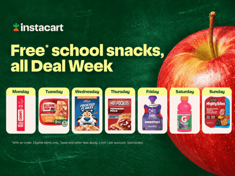 Claim FREE Lunchbox Freebies During Instacart Deal Week