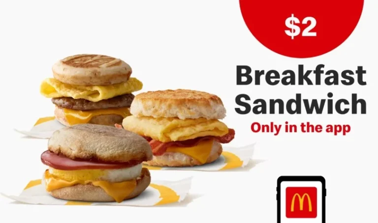 Get $2 McDonald's Breakfast Sandwiches Weekly in the App