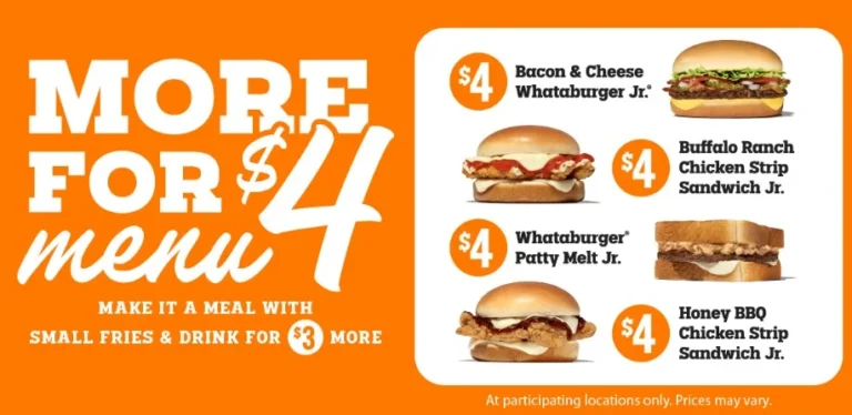Whataburger Launches More for $4 Value Menu with Fan-Favorite Classics