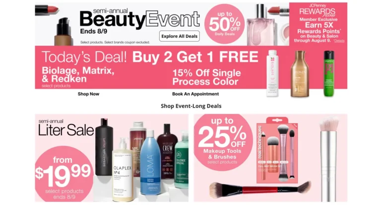 JCPenney Semi-Annual Beauty Event: How to Score Buy 2 Get 1 Free Hair Care