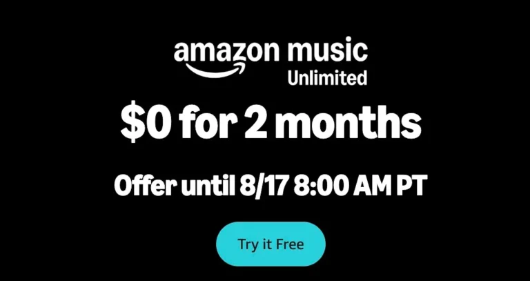 Get 2 Months of Amazon Music Unlimited for FREE! (Limited Time Offer)