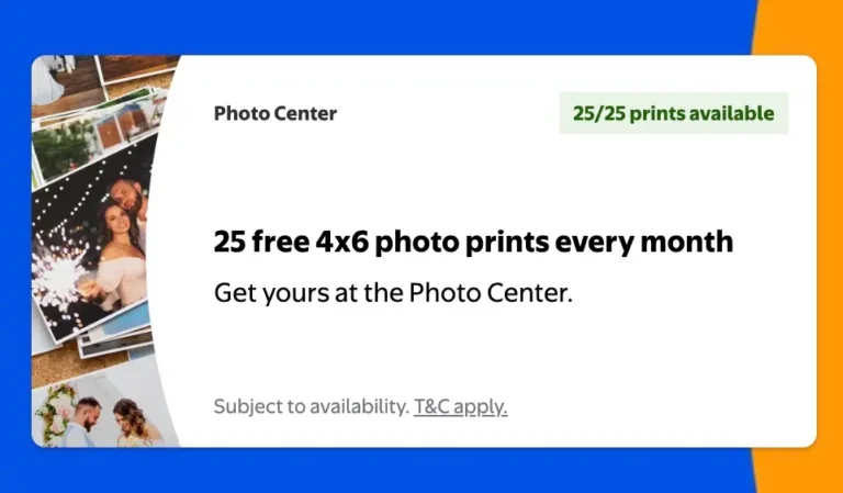 Walmart is giving away FREE 4x6 Photos EVERY MONTH for Walmart+ Members